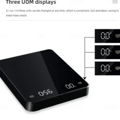 Built-in battery charging Electronic Scale Built-in Auto Timer Pour Over Espresso Smart Coffee Scale Kitchen Scales 3kg 0.1g