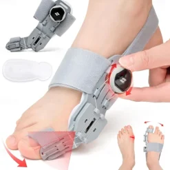 Bunion Corrector for Women Men Adjustable Universal Size Bunion Splint Big Toe Straightener Toe Separators for Bunions with 2 Silicone Pads Better Fit to the Toes Without Damaging the Skin