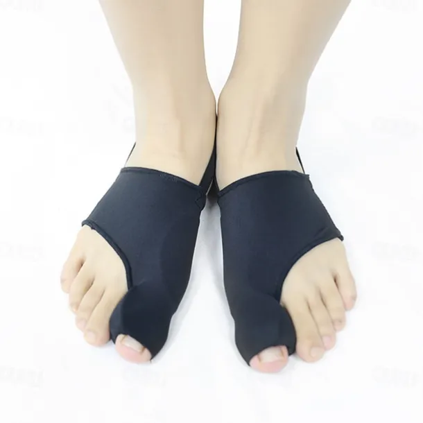 Bunion Corrector for Women Big Toe, Bunion Corrector for Men, Bunion Relief, Bunion Pads, Big Toe Splint, Bunion Fix Preventer Device for Day/Night (2 Count) Black L
