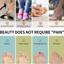 Bunion Corrector for Women amp Men 2 in 1 Adjustable Big Toe Relief Bunion Splints Hammer Toe Straightener Comfortable Effective Double Correction 1 set