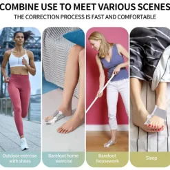 Bunion Corrector for Women amp Men 2 in 1 Adjustable Big Toe Relief Bunion Splints Hammer Toe Straightener Comfortable Effective Double Correction 1 set