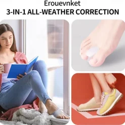 Bunion Corrector for Women amp Men 2 in 1 Adjustable Big Toe Relief Bunion Splints Hammer Toe Straightener Comfortable Effective Double Correction 1 set