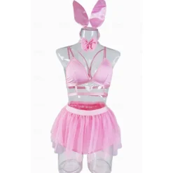 Bunny Girl Halloween Cosplay Costume Tutu Bra Sexy Costume Adults' Women's Carnival Masquerade Mardi Gras Performance Party Halloween Easy Halloween Costumes Dress Up