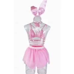 Bunny Girl Halloween Cosplay Costume Tutu Bra Sexy Costume Adults' Women's Carnival Masquerade Mardi Gras Performance Party Halloween Easy Halloween Costumes Dress Up