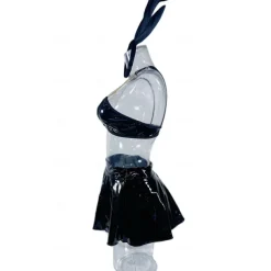 Bunny Girl Halloween Cosplay Costume Bra Mini Skirt Glossy Sexy Costume Adults' Women's Carnival Masquerade Mardi Gras Performance Party Halloween Easy Halloween Costumes Dress Up