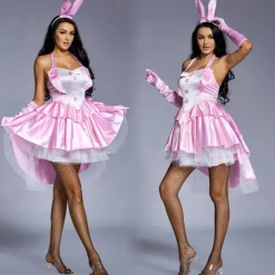 Bunny Girl Halloween Dress Outfits Cosplay Adults' Women's Mardi Gras Easter Performance Party Halloween Easy Halloween Costumes Dress Up