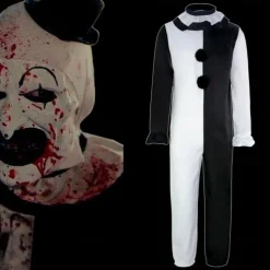 Burlesque Clown Halloween Cosplay Costume Party Costume One Piece Scary Costume Adults' Men's Women's Carnival Masquerade Mardi Gras Performance Party Easy Halloween Costumes Dress Up