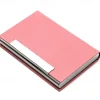 Business Card Holder/ Case Professional PU Leather & Stainless Steel Multi Wallet Credit Card ID Case/Holder