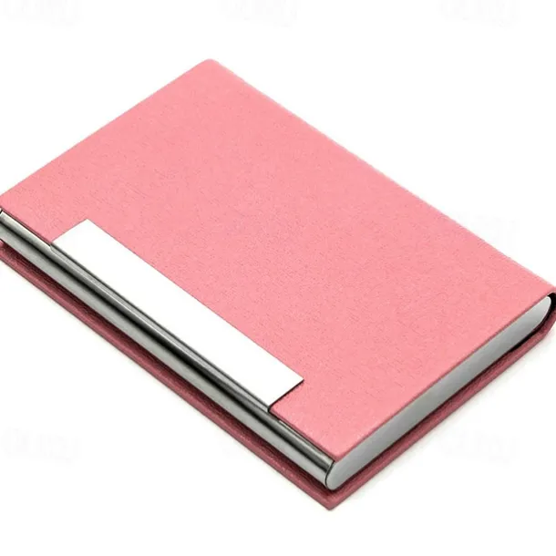 Business Card Holder/ Case Professional PU Leather & Stainless Steel Multi Wallet Credit Card ID Case/Holder