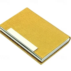 Business Card Holder/ Case Professional PU Leather & Stainless Steel Multi Wallet Credit Card ID Case/Holder