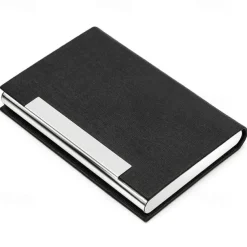 Business Card Holder/ Case Professional PU Leather & Stainless Steel Multi Wallet Credit Card ID Case/Holder