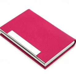 Business Card Holder/ Case Professional PU Leather & Stainless Steel Multi Wallet Credit Card ID Case/Holder
