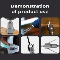 Butterfly Bolt Socket Wrench 6.35mm Hex Shank Socket Adapter Nut For Power Tool Slotted Electric Screwdriver