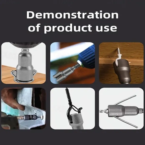 Butterfly Bolt Socket Wrench 6.35mm Hex Shank Socket Adapter Nut For Power Tool Slotted Electric Screwdriver