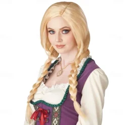 California Costumes Blonde Braids Oktoberfest Beer Girl Costume Wig