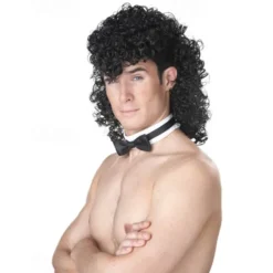California Costumes mens Girl's Night Out Wig Adult Sized Costumes, Black Halloween Wigs