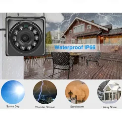 Camhi POE 1920P 1080P Box Mini Waterproof IP66 TF card slot 940nm IR-Cut Night Vision IP Security Cameras Outdoor Car Vehicle Fleet Bird Nest Onvif CCTV