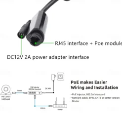 Camhi POE 1920P 1080P Box Mini Waterproof IP66 TF card slot 940nm IR-Cut Night Vision IP Security Cameras Outdoor Car Vehicle Fleet Bird Nest Onvif CCTV