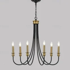 Candle Style Chandelier 6-Light 26