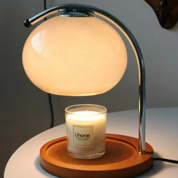 Candle Warmer Lamp Mushroom Bedside Table Lamp Modern Minimalist Bedside Table Lamp Bedroom Living Room Study Bedside Lamp Decorative Small Table Lamp Bedside Lamp 110-240V