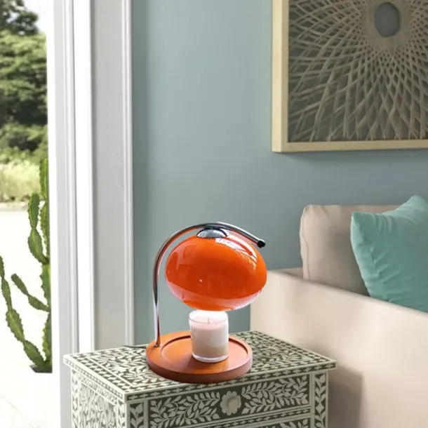 Candle Warmer Lamp Mushroom Bedside Table Lamp Modern Minimalist Bedside Table Lamp Bedroom Living Room Study Bedside Lamp Decorative Small Table Lamp Bedside Lamp 110-240V
