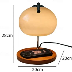 Candle Warmer Lamp Mushroom Bedside Table Lamp Modern Minimalist Bedside Table Lamp Bedroom Living Room Study Bedside Lamp Decorative Small Table Lamp Bedside Lamp 110-240V