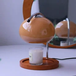 Candle Warmer Lamp Mushroom Bedside Table Lamp Modern Minimalist Bedside Table Lamp Bedroom Living Room Study Bedside Lamp Decorative Small Table Lamp Bedside Lamp 110-240V