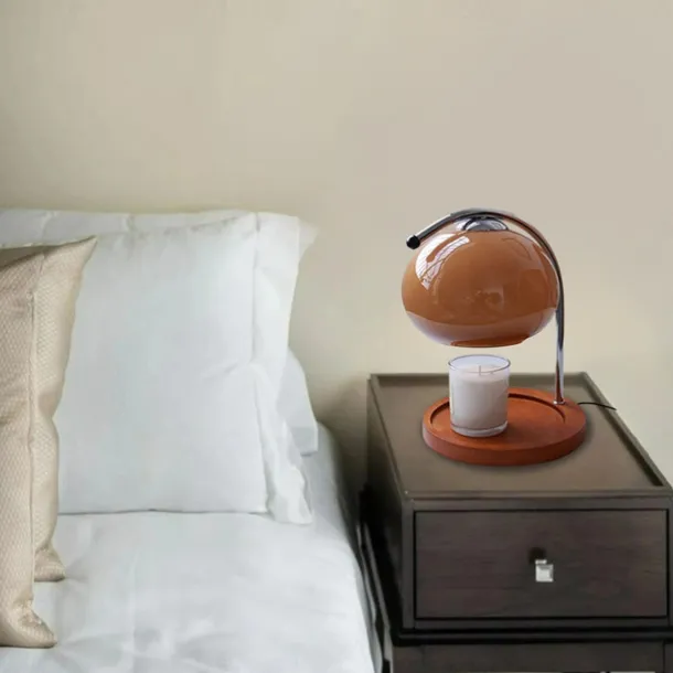 Candle Warmer Lamp Mushroom Bedside Table Lamp Modern Minimalist Bedside Table Lamp Bedroom Living Room Study Bedside Lamp Decorative Small Table Lamp Bedside Lamp 110-240V