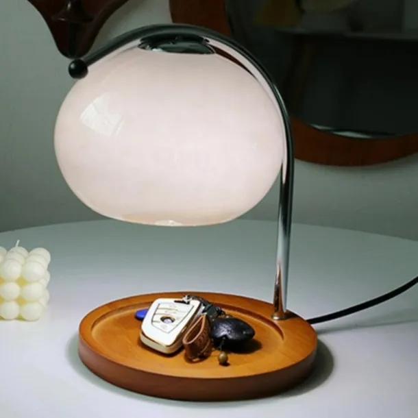 Candle Warmer Lamp Mushroom Bedside Table Lamp Modern Minimalist Bedside Table Lamp Bedroom Living Room Study Bedside Lamp Decorative Small Table Lamp Bedside Lamp 110-240V