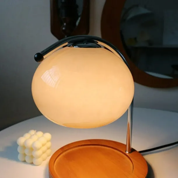 Candle Warmer Lamp Mushroom Bedside Table Lamp Modern Minimalist Bedside Table Lamp Bedroom Living Room Study Bedside Lamp Decorative Small Table Lamp Bedside Lamp 110-240V