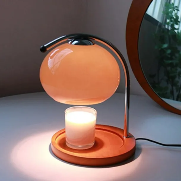 Candle Warmer Lamp Mushroom Bedside Table Lamp Modern Minimalist Bedside Table Lamp Bedroom Living Room Study Bedside Lamp Decorative Small Table Lamp Bedside Lamp 110-240V