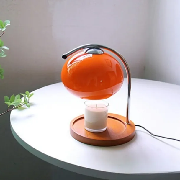 Candle Warmer Lamp Mushroom Bedside Table Lamp Modern Minimalist Bedside Table Lamp Bedroom Living Room Study Bedside Lamp Decorative Small Table Lamp Bedside Lamp 110-240V