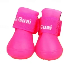 Candy Rubber Dog Shoes Pet Rain Shoes Waterproof Spring/Summer New Anti slip Pet Rain Shoes