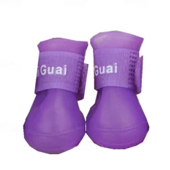 Candy Rubber Dog Shoes Pet Rain Shoes Waterproof Spring/Summer New Anti slip Pet Rain Shoes