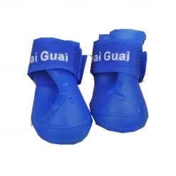 Candy Rubber Dog Shoes Pet Rain Shoes Waterproof Spring/Summer New Anti slip Pet Rain Shoes
