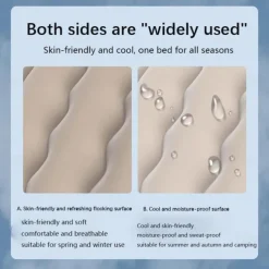 Car Air Mattress Inflatable Car Air Mattress with Pump Thickened Backseat Travel Bed Portable Sleeping Pad