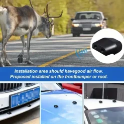 Car Animal Repeller Common Alarm for Animal Collision Avoidance Ultrasonic Deer Repeller