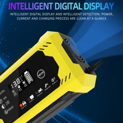 Car Battery Charger, 12V 6A Smart Battery Trickle Charger Auto 12V 24V Battery Maintainer For Car Truck Motorcycle Lawn Mower Marine Lead Acid Battery