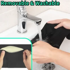 Car Center Console Cover Memory Foam Armrest Cushion & Arm Rest Protector & Middle Organizer Black Elbow Pillow & Seat Central Box Lid Pad & Universal Interior Accessory for Truck Auto SUV