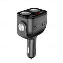 Car Cigarette Lighter Multifunctional One toTwo Conversion Plug USB Car Charger Mobile Phone Fast Charge