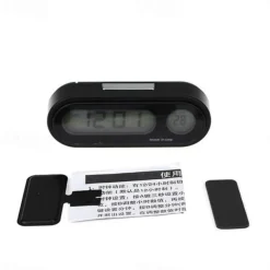 Car Digital Clock Electronic Thermometer Clock LCD Display Luminous Temperature Clock Mini car clock Electronic Clock car watch Auto Dashboard Clocks Luminous