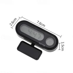 Car Digital Clock Electronic Thermometer Clock LCD Display Luminous Temperature Clock Mini car clock Electronic Clock car watch Auto Dashboard Clocks Luminous