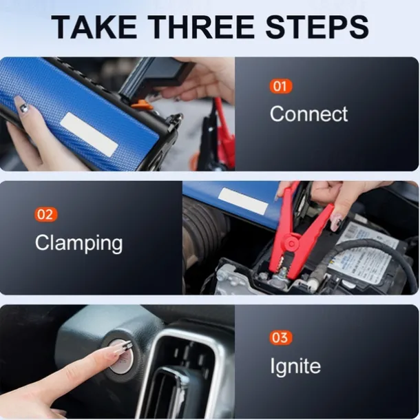 Car Emergency Starting Power Supply Car Air Pump All-in-one Machine Multi-Functional Power Bank Fire Starter