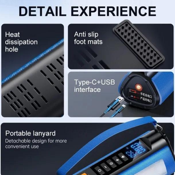 Car Emergency Starting Power Supply Car Air Pump All-in-one Machine Multi-Functional Power Bank Fire Starter