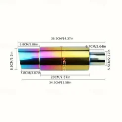 Car Exhaust Rear Straight Exhaust Stainless Steel Exhaust System End Conversion Parts Exhaust Drums