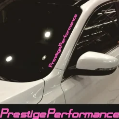 Car Front Windshield Sticker Car Rear Windshield Sticker Reflective alphabet Prestige Performance