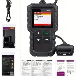 Car Full OBD2 Diagnostic Tools Automotive Professional Code Reader Scanner Check Engine Free Update pk ELM327