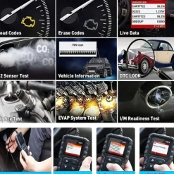 Car Full OBD2 Diagnostic Tools Automotive Professional Code Reader Scanner Check Engine Free Update pk ELM327