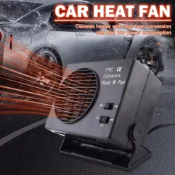 Car Heater 12V Portable Car Heater Fan Fast Heating Windshield Heater Defroster 2 in 1 Cooling Heating for Camping Trip