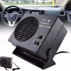 Car Heater 12V Portable Car Heater Fan Fast Heating Windshield Heater Defroster 2 in 1 Cooling Heating for Camping Trip